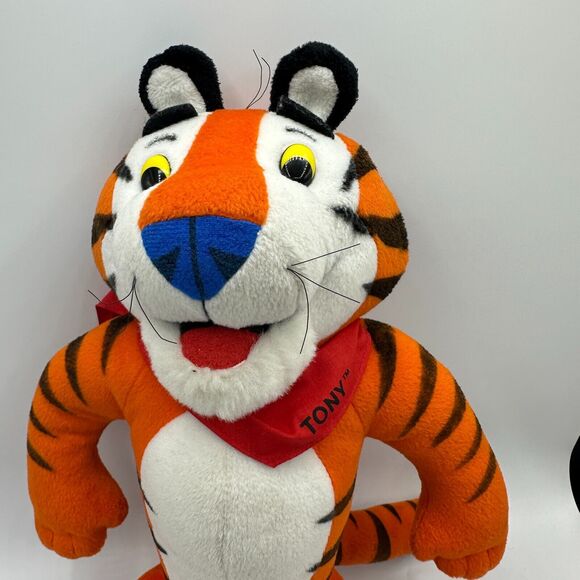 Tony the Tiger 1991 Plush Stuffed Animal Toy Kellogg's Frosted Flakes Doll 1993 - Picture 2 of 6